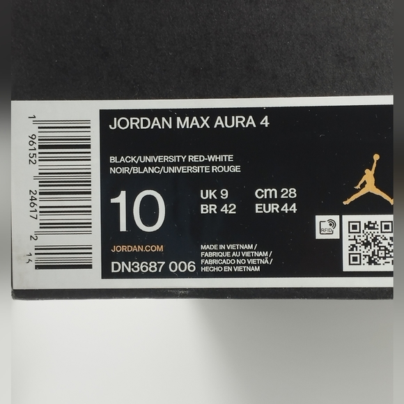 Jordan Max Aura 4 10US Mens 12US womens - Picture 7 of 7